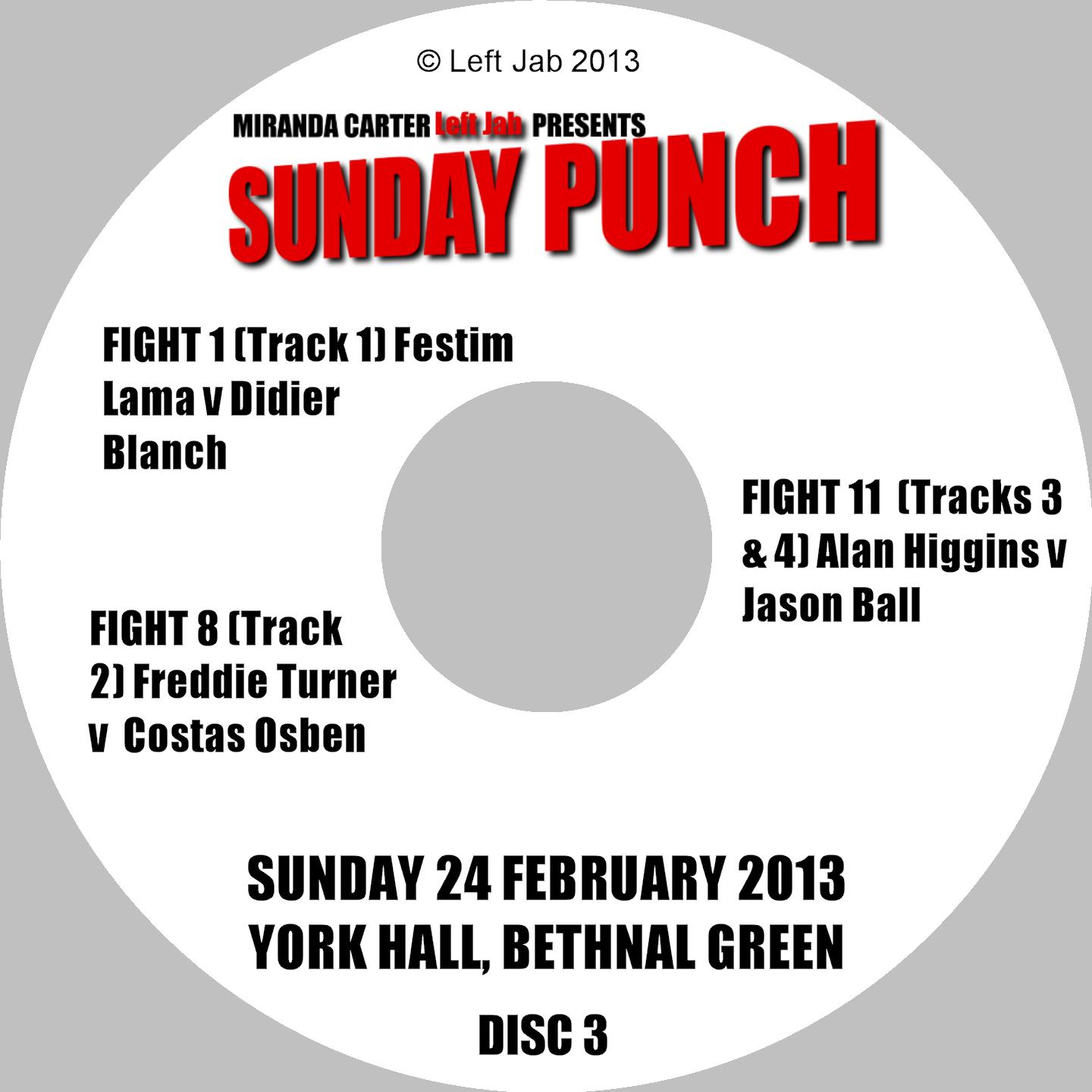 Sunday Punch DVD